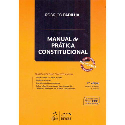 Manual de Pratica Constitucional - 07ed/17