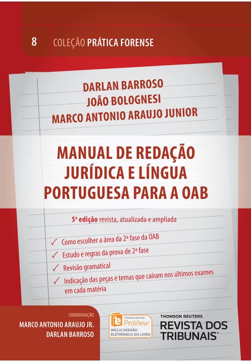 Manual de Redação Jurídica e Língua Portuguesa para a OAB - 5ª Edição