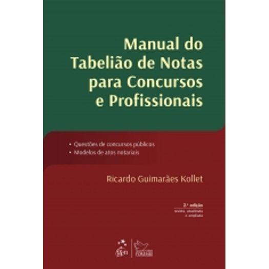 Manual do Tabeliao de Notas para Concursos - Forense