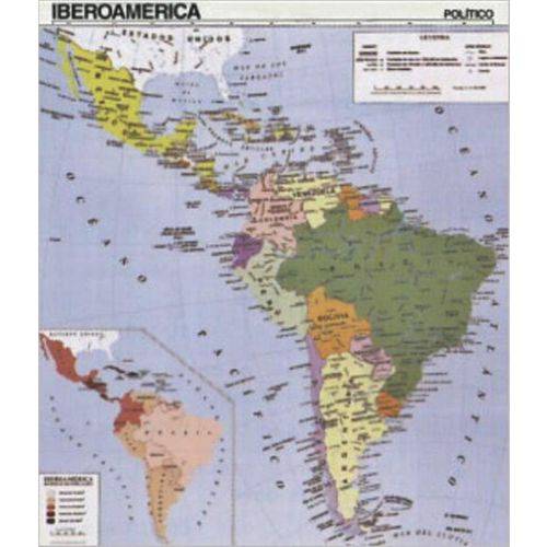 Mapa - Iberoamérica Politico - Edelsa