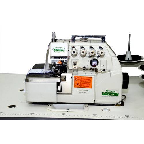 Máquina de Costura Overloque Industrial 4 Fios, Ponto Cadeia - Sewmac - Sew-7604