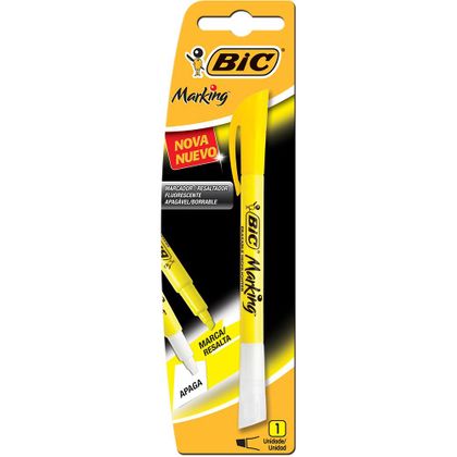 Marca Texto Marking Apagável Amarela - Bic Bic