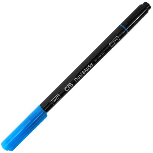 Marcador Artístico Dual Brush Aquarelável Azul Claro Cis 1028924