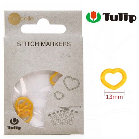 Marcador de Pontos Corações Amarelo Tulip - 7 Unidades