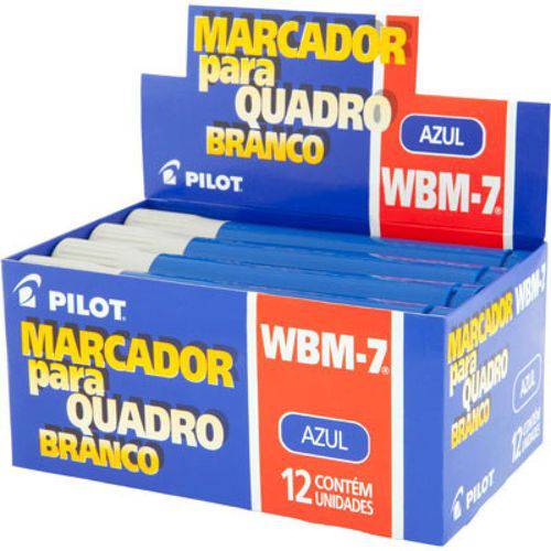 Marcador para Quadro Branco Azul Wbm-7 Azul Caixa com 12 Un. Pilot 03531