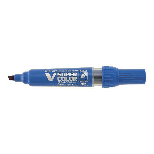 Marcador Vsuper Color Sca-Vsc-Mc Recarregável Azul Pilot