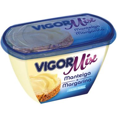 Margarina com Manteiga Sem Sal Vigor Mix 500g