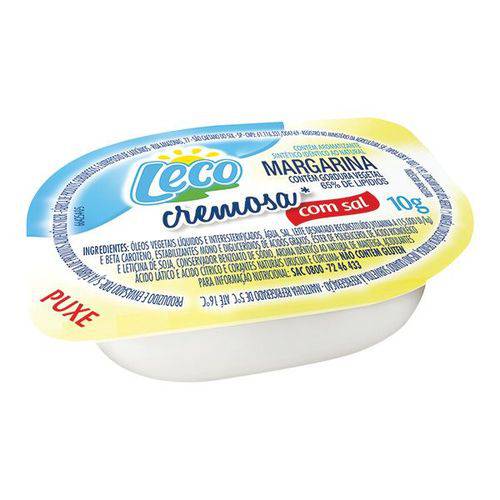 Margarina com Sal Leco Blister 10g Caixa 192 Unidades