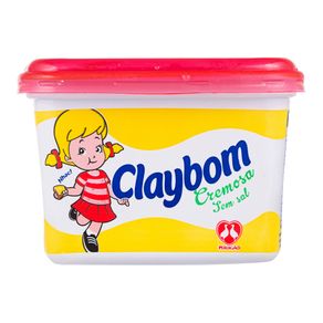 Margarina Cremosa Sem Sal Claybom 500g