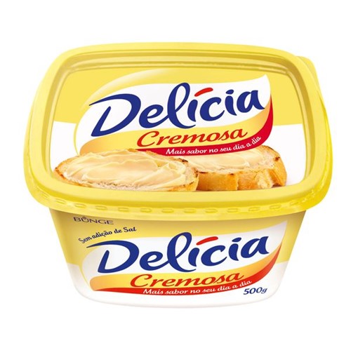 Margarina Delicia 500g Sem Sal