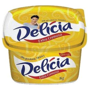 Margarina Extra Cremosa com Sal Delícia 1kg