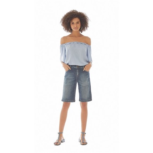 Maria Valentina | Bermuda Slim Essential Jeans 38