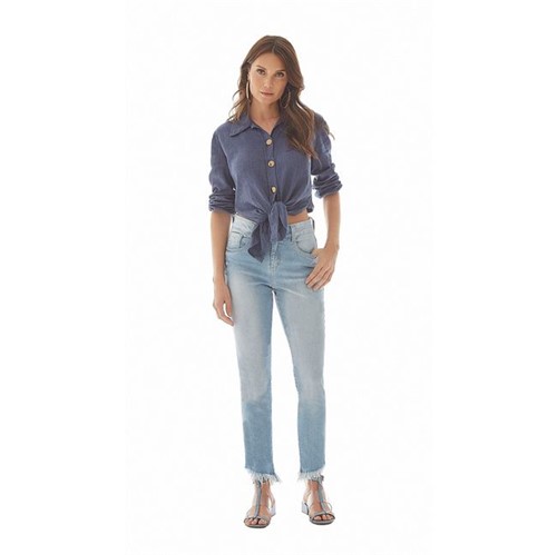 Maria Valentina | Calca Skinny M. Julia Cos Intermediario Barra Diferenciada Jeans 36