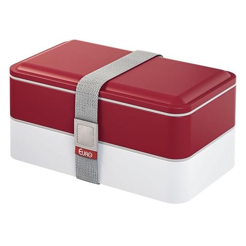 Marmita Dupla Vermelha 1,2L Lunch Box Fit Euro