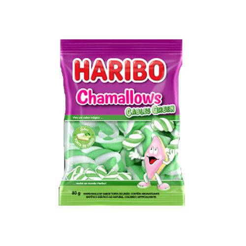 Marshmallow Cables Green 80g - Haribo
