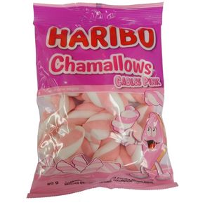 Marshmallow Cables Pink Haribo 80g