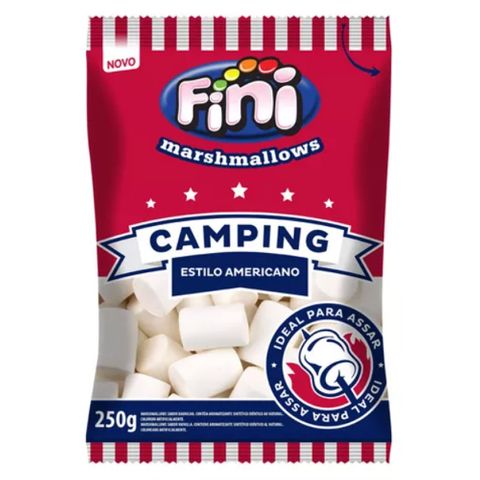 Marshmallow Camping para Assar Tradicional 250g - Fini