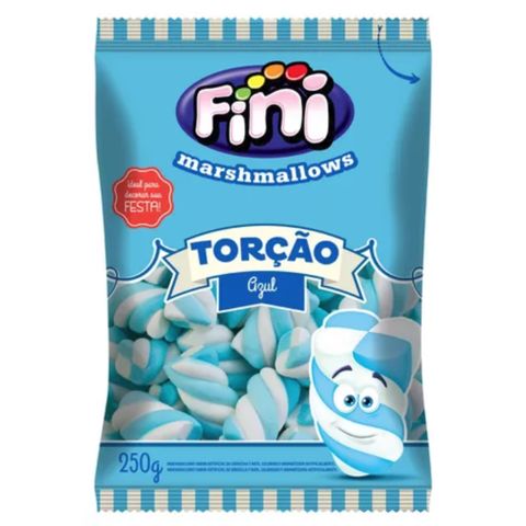 Marshmallow Torção Azul 250g - Fini