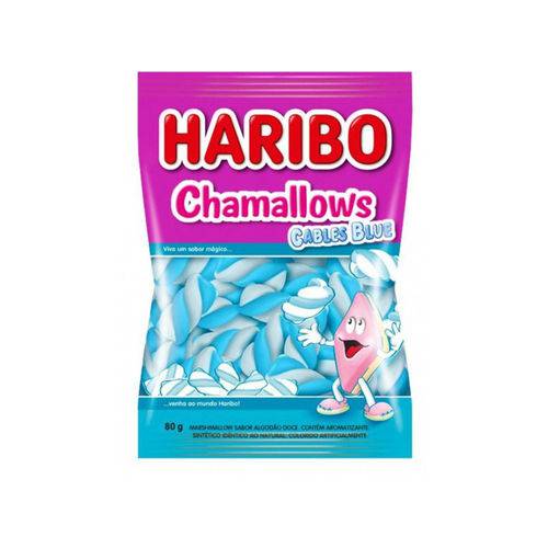 Marshmallows Cables Blue 80g - Haribo
