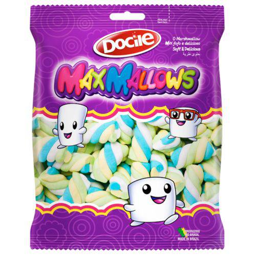Marshmallows Docile Torção Colorido 250g
