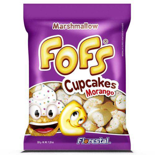Marshmallows Fofs Cupcakes Morango 320g