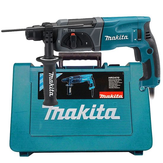 Martelete Combinado Makita 24mm C/Encaixe SDS PLUS 800 Watts - HR2470