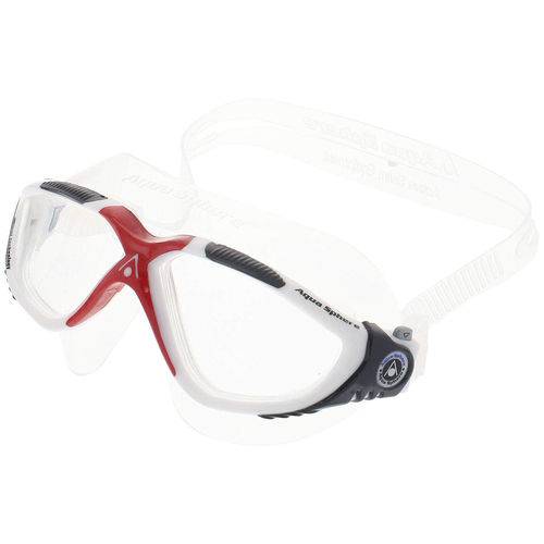 Máscara Aqua Sphere Vista Branca/vermelha-lente Transparente