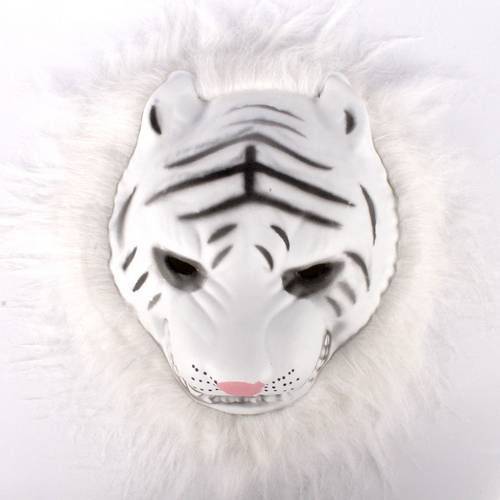 Máscara Bichos Tigre Branco