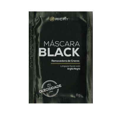Máscara Black Removedora de Cravos com Argila Negra 8g - Richy