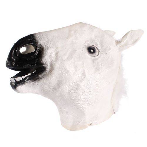 Máscara Cabeça de Cavalo Branca