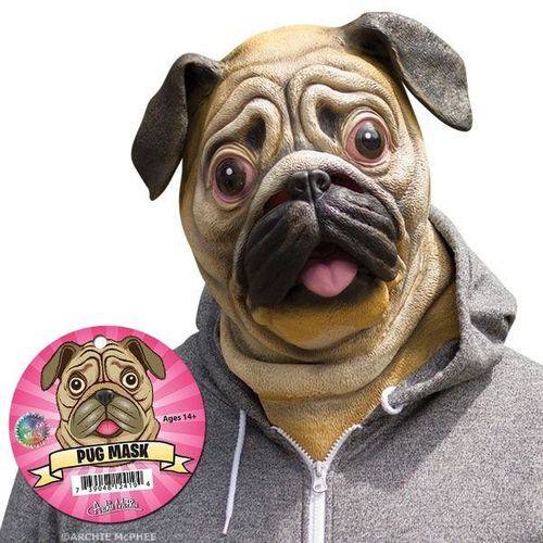 Máscara Cachorro Pug - Archie McPhee - USA