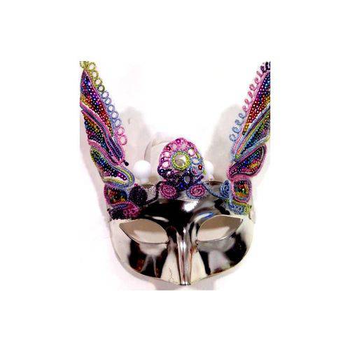 Máscara Carnaval Prata