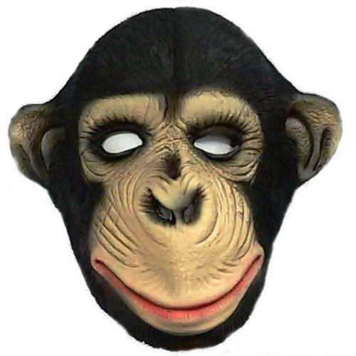 Máscara Chimpanzé Macaco Animal Fantasia Carnaval Halloween