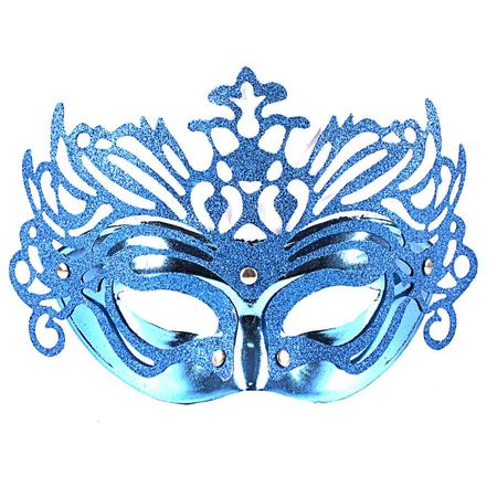 Máscara de Carnaval Veneziana Azul - Unidade