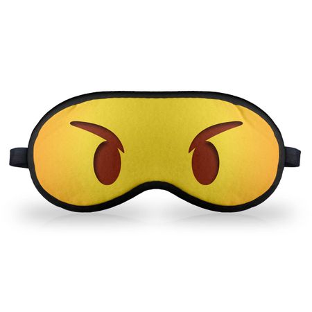 Máscara de Dormir - Emoticon Emoji Bravinho