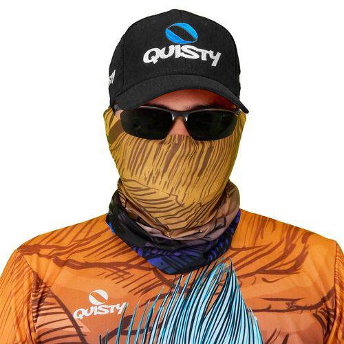 Máscara de Proteção Solar Quisty Dourado do Mar Skull Fishing Proteção 50 UV