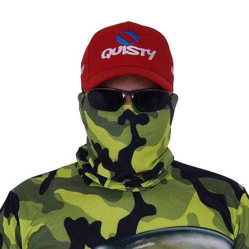 Máscara de Proteção Solar Quisty Xaréu Surfista Camuflado Proteção 50 UV