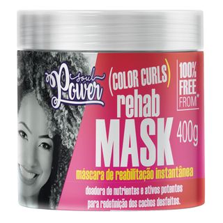 Máscara de Reabilitação Instantânea Soul Power - Color Curls Rehab Mask 400g
