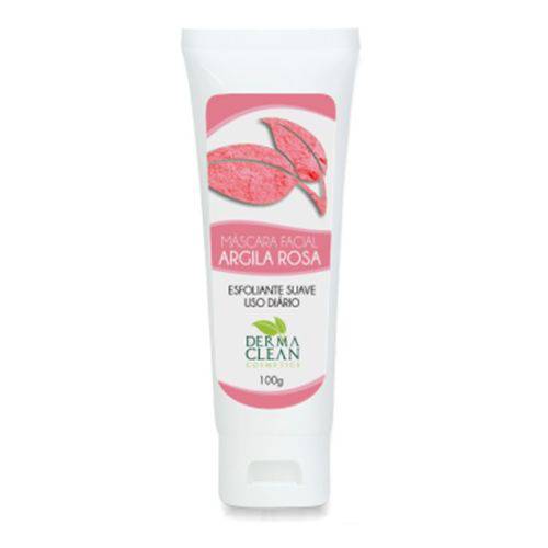 Mascara Facial Argila Rosa (esfoliante) - 100g - Dermaclean