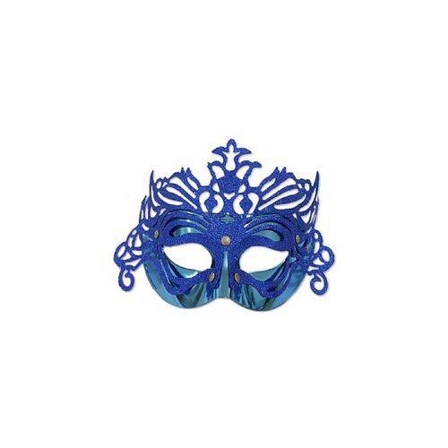 Máscara Glitter Azul Escuro