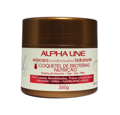 Máscara Hidratante Coquetel de Proteínas Nutrição 350g - Alpha Line