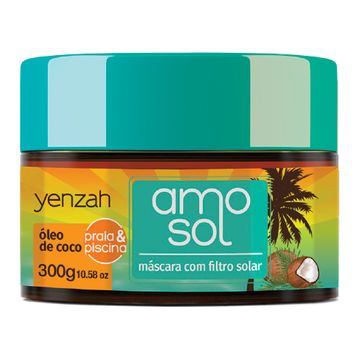Mascara Hidratante Yenzah Amo Sol Oleo de Coco com 300g