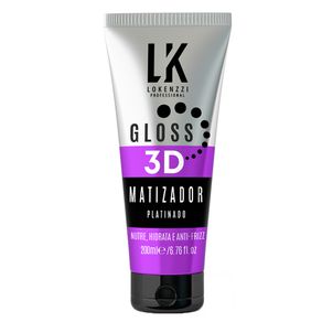 Máscara Lokenzzi Gloss 3D Platinado Matizadora 200ml