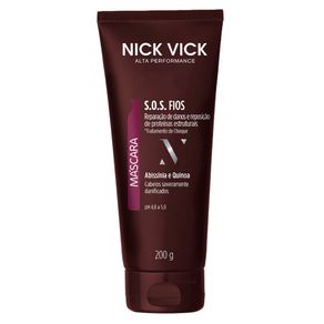 Máscara Nick & Vick PRO-Hair S.O.S Fios Abssinia e Quinoa de Reconstrução 200g