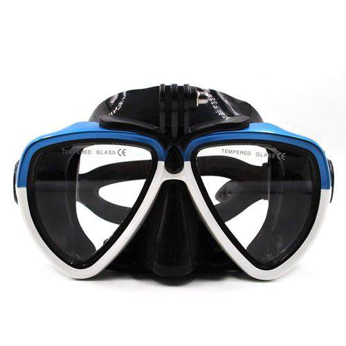 Mascara Óculos de Mergulho para Câmeras de Ação Telesin DIV-GS2 Tamanho Único Cor Branco+Azul