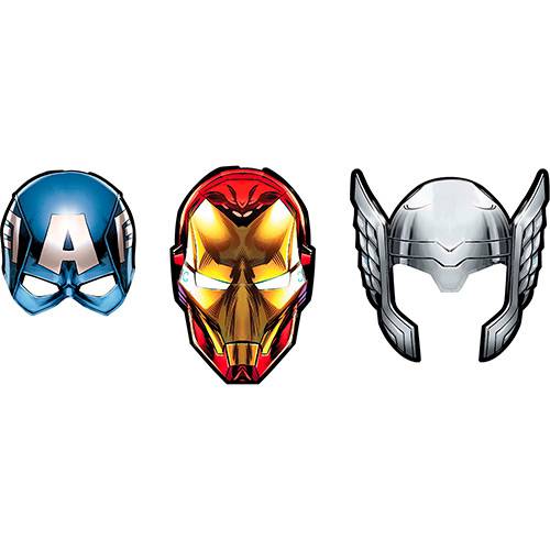 Máscara os Vingadores - 6 Unidades - Regina Festas