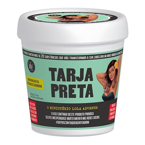 Máscara Restauradora Tarja Preta Lola Cosmetics com 230g
