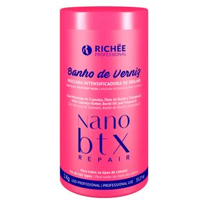 Máscara Richée Professional Nano Btx Repair Banho de Verniz 1000g