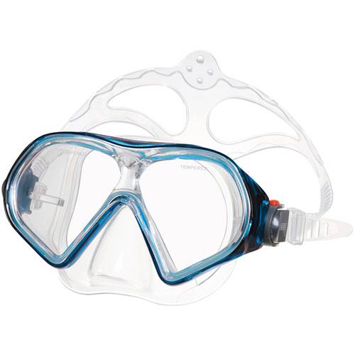 Máscara Speedo para Mergulho Belize Kit Adulto 813 Azul Translúcido