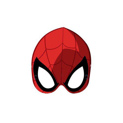 Máscara Spider Man Homem Aranha Quadrinhos com 6un